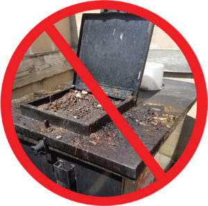 grease storage bin