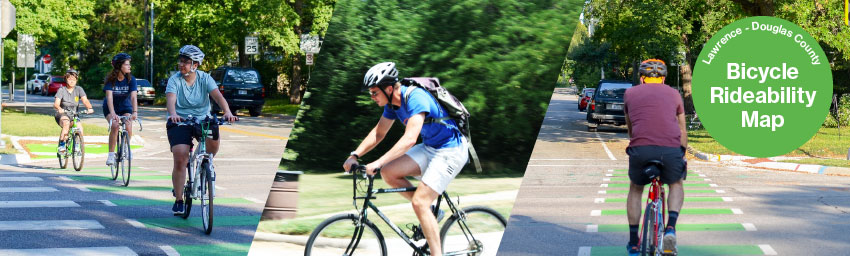 Lawrence-Douglas County Bicycle Rideability Map