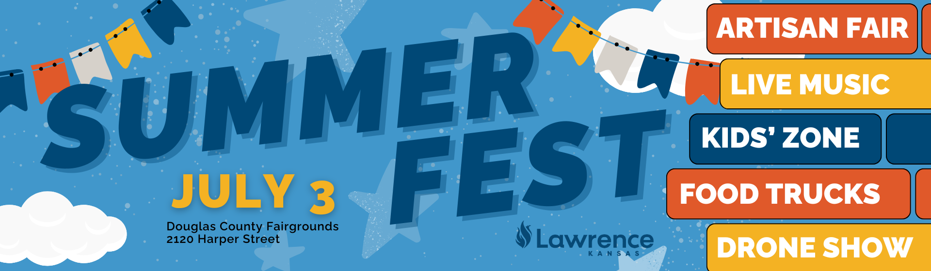 Join us for Summerfest on July 3 at the Douglas County Fairgrounds from 4pm-10pm.